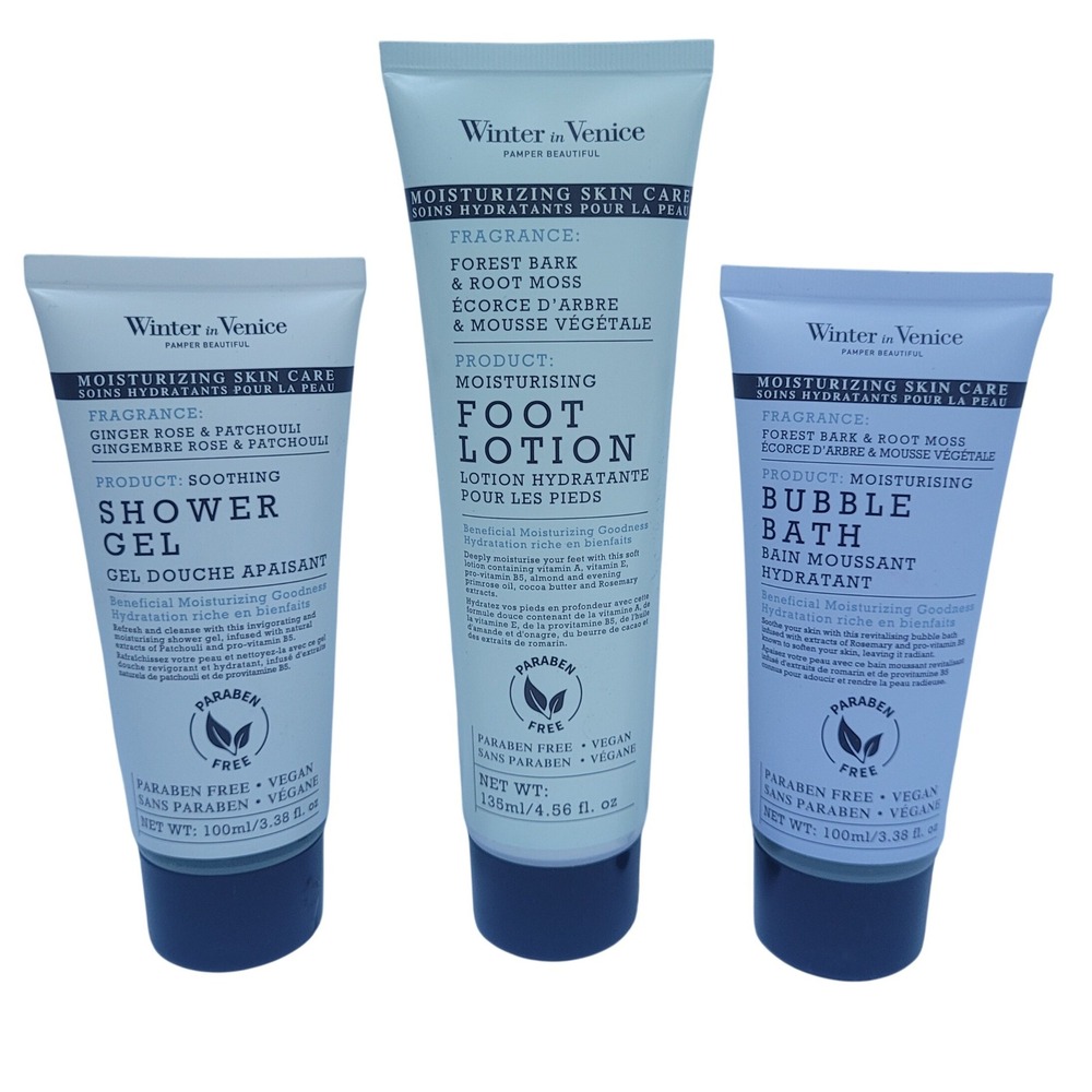 New‎ Winter in Venice Set Shower Gel Foot Lotion Bubble Bath